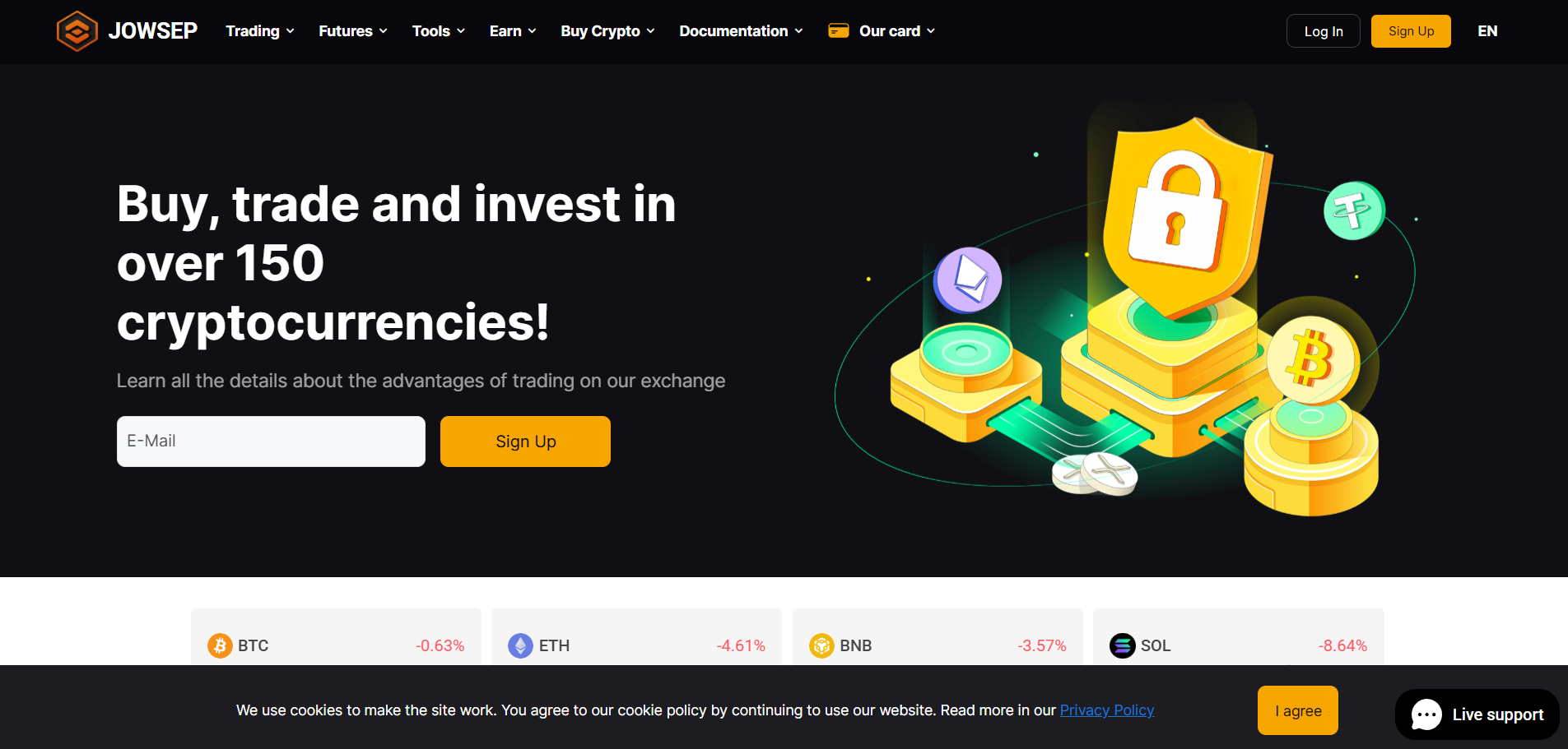 Внимание. Сомнительная крипто-биржа Jowsep (jowsep.com): обзор, отзывы и возврат средств
